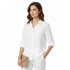 VoidVirtue Elegant Breeze Button-Down Women’s Shirt